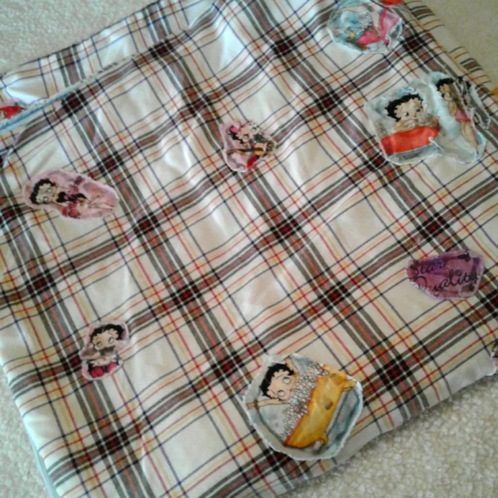 🌺 Vintage Homemade Betty Boop Baby Comforter/Blanket